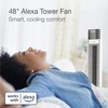 Lasko Works with Alexa Oscillating Tower Fan, Voice Controlled, 4