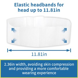 RAQEHO 50pcs Disposable Headbands for Spa - Non Slip Elastic Spa Facial Head Bands Bulk Head Wrap Hair Bands For Women'S Hair Skincare Washing Face Makeup Facial Tools Esthetician Supplies Adjustable