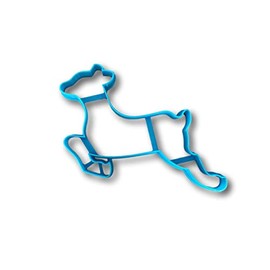 Prancing Reindeer Cookie Cutter (4.0 Inch)