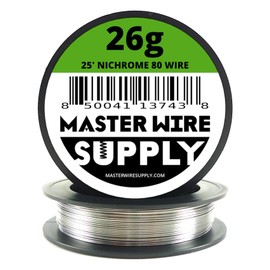 Nichrome 80-25' - 26 Gauge Wire - 25ft - 0.40mm - 0.016in - Master Wire Supply