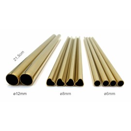 Dinora® Stainless Steel Straws, Set of 13, 4 x Round Diameter 6 mm, 4 x Heart-Shaped Diameter 8 mm, 2 Round Diameter 12 mm, 2 x Cleaning Brushes, Velvet Bag, LFGB Laboratory Tested, Reusable,