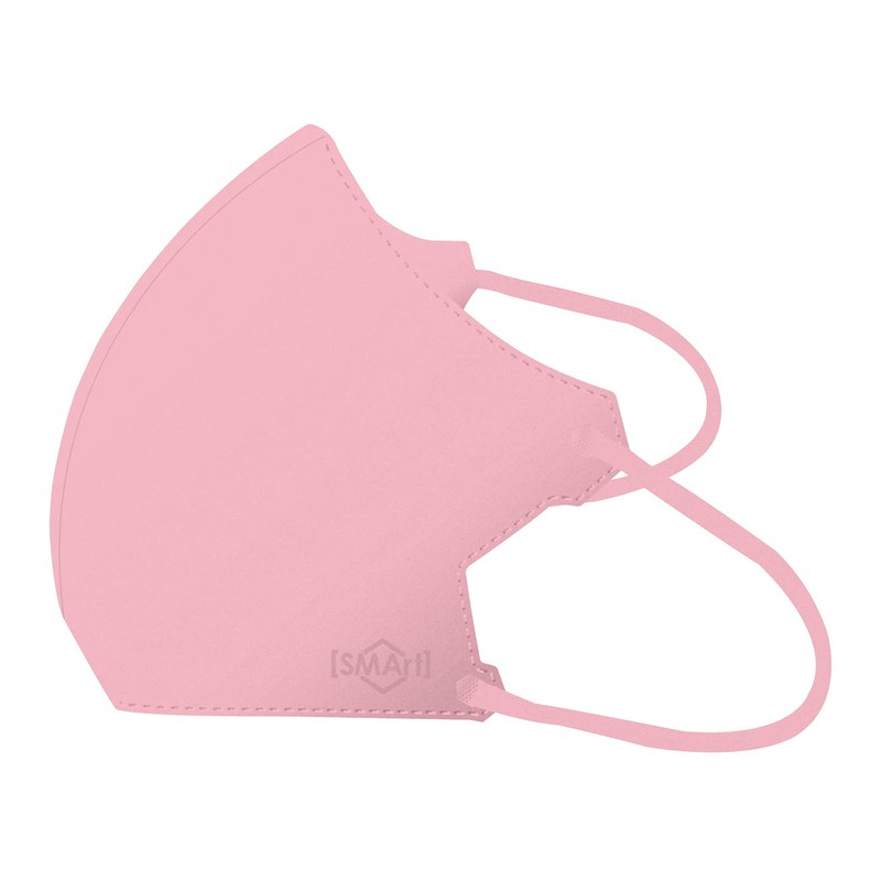 Advanced SMArt SLT-04 3D Non-Woven Mask, Baby Pink, Regular Size,