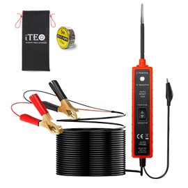 ITEQ Power Circuit Probe Tester, 6V-24V DC Test Light, Automotive Short Circuit Located and Component Activated, 12V Auto Electrical Tester, Polarity Identify with LED Light, Overload Protection