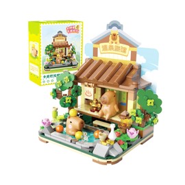 TOP TOY Capybara Hot Springs Block Set, Toy Figurine, Decorative, Educational Birthday, Gift, Christmas Gift, For Boys, Girls, Children, 8 Years Old, 14 Years Old, Elementary School Students, Pretend