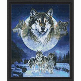 PixelHobby Wolf Dreamcatcher Kit & Frame Mosaic Art Kit