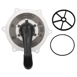 BTLXU SPX0710XBA Key Cover and Handle Assembly Replacement for Hayward SP0710, SP0710X, SP0711, SP0712 multiport Valve,with Gasket and O-Ring White.