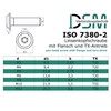Rounded Head Screw with Flange and Hexalobular/Torx (ISR, TX) Drive,