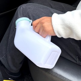 Portable men's urine container 1.2L white 5ea
