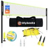 32ft Regulation Size Portable Outdoor Volleyball Net Set System for