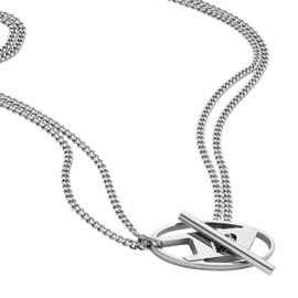 Diesel Men's Stainless Steel Chain Necklace (Model: DX1534040)