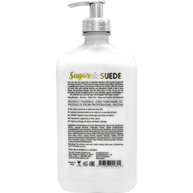 Devoted Creations Sugar & Suede Moisturizer 18.25 oz