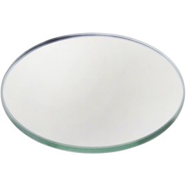 Plymor 3.5" Round, 3mm Thick Non-Beveled Glass Mirror Circle, Pack of 12