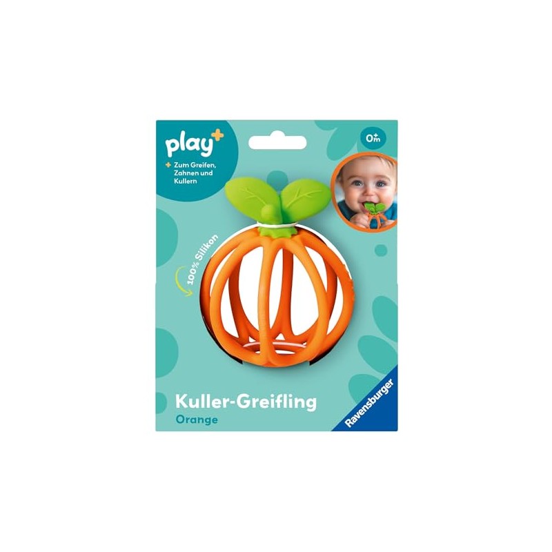 Play+ Kuller-Greifling: Orange - ab 0 Monate