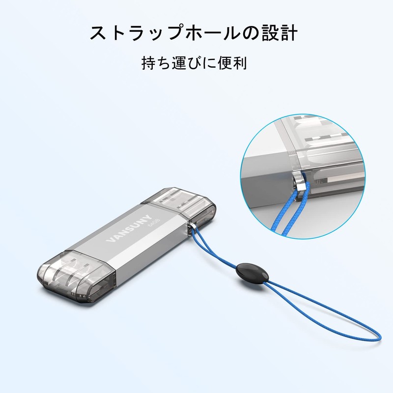 Vansuny USB Flash Drive Type-C 64GB High Speed Transfer Data