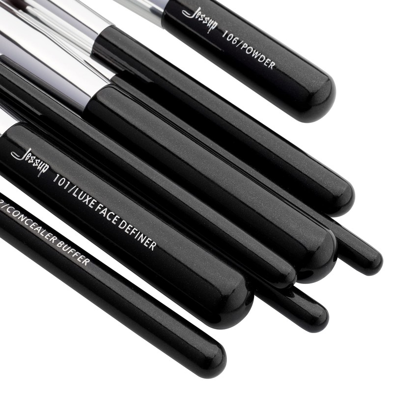 Jessup Beauty Makeup Brush Set Cosmetic Make-Up 15 Pieces Eye