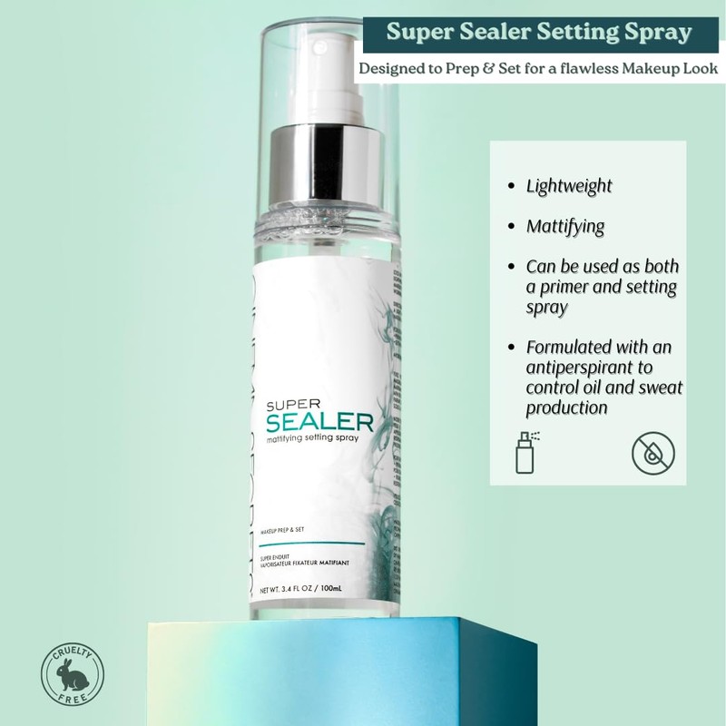 Cinema Secrets Super Sealer Mattifying Setting Spray, 3.4 Fl Oz