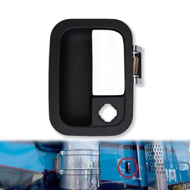 R56-1025 HLK1077 Exterior Door Handle Fit for Kenworth T660 T680 T800 T880 W900 W990 T2000 T270 T300 T370 T400 T440 T460 T600 T600A T700 C500 Peterbilt 387 587, Driver Left Side Replace 760-5403