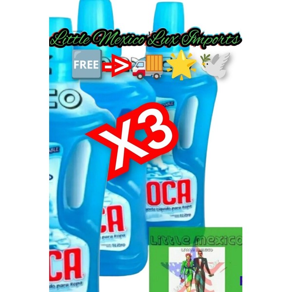 3X) FOCA Liquido Detergente Detergent De Ropa GRANDE(FREE- 🚚🌟🕊️)