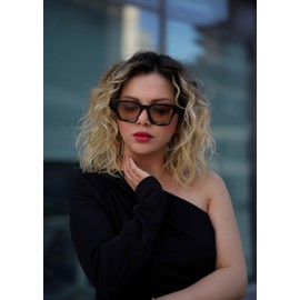 VISOONE Fashion 100% UV400 Protection Rectangle TR90 Y2K Sunglasses Accessories for Women Men RIVER