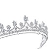 Lovelyshop Shinny Zircons delicada Tiara de aleación nupcial real para