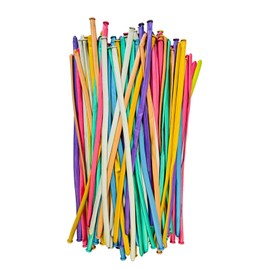 creative balloons Chrome Long Balloons Metallic 260q Modelling Balloons Multicoloured Long Twisting Balloons Animal Making Clown Balloons Magic Balloons for Clown Birthday Decoration 10 pcs