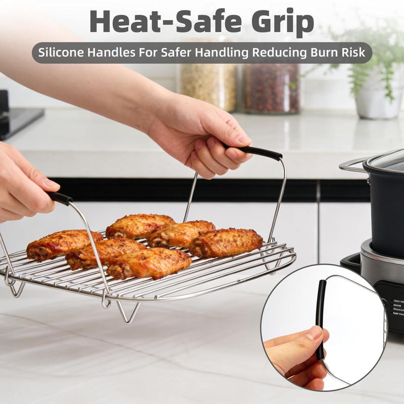 Roast and Steamer Rack Compatible with Ninja Foodi Possible Cooker