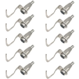 Picture Rail Hooks Wire Hooks Wire Hanger Picture Hooks Set of 10 Adjustable Metal Fittings for Painting/Wall Hanging/Photo Display, Picture Hanger Hook for Walls, Frame Brackets (Compatible with Steel Wire 0.04 - 0.1 inches (1 - 2.5 mm)