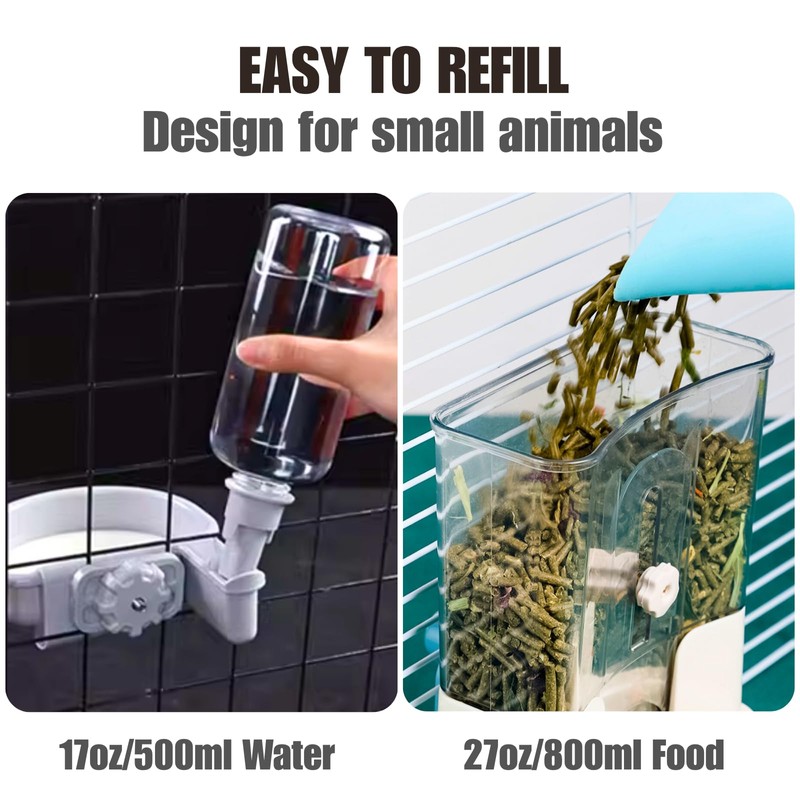 Automatic Pet Food Water Dispenser, Auto Gravity Pet Feeder Water