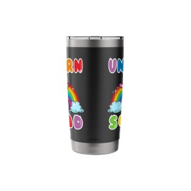 Unicorn Squad Roller Skate Unicorn Skater Retro Women Girls Stainless Steel Insulated Tumbler