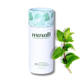 Desodorante Natural Menta Manzana | Fórmula Bioadaptativa Sin Aluminio y Sin Bicarbonato | Ph Ácido | En Barra | Piel Sensible, Unisex | Olor Refrescante, Mentolado y Herbal 78 g