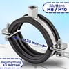 Reinforced Pipe Clamps M8/M10 with Rubber Seal and Diameter 35
