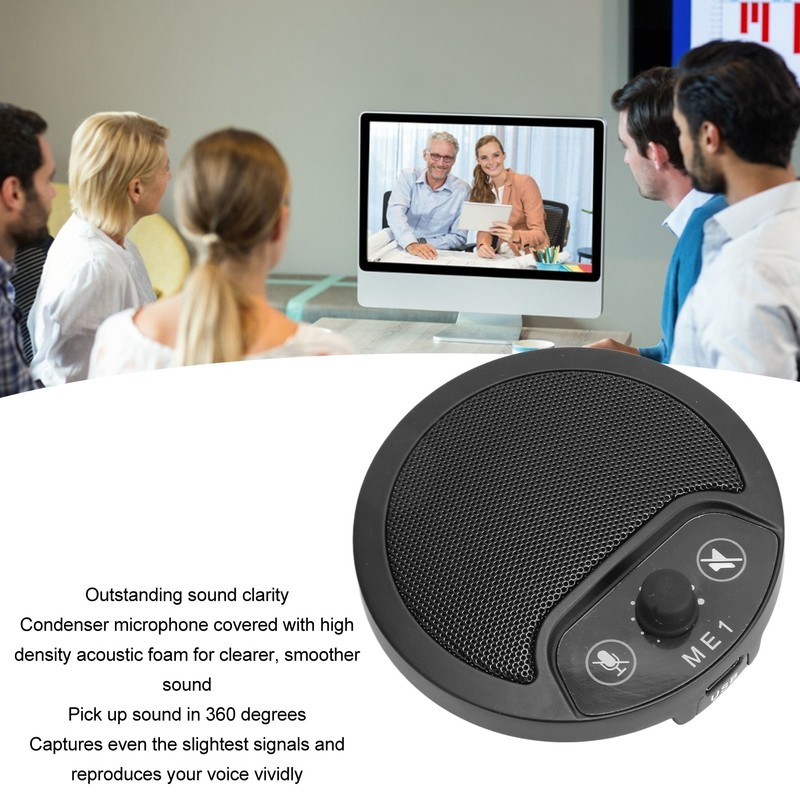 USB Conference Microphone Professional 360 Degree Omnidirectional Plug and Play