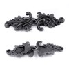 BEZELRY Asymmetric Acanthus Leaf Hook and Eye Cloak Clasp Sew