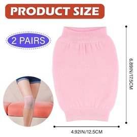 LNQ LUNIQI 1 Pair Women's Knee Warmers Summer Breathable Men's Knee Warmers Cotton Warm Knee Pads Elastic Knee Support Omfort Knee Protector for Bicycle Motorcycle Pink