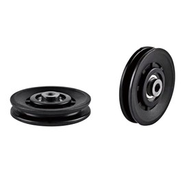 Aoktorkit 2Pcs 100mm Gym Pulley Wheel Universal Bearing Pulleys for Gym Fitness Equipment Cable Machine Wearproof Spare Part