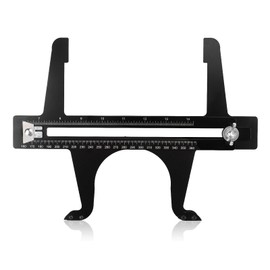 Brake Measuring Tool, 6.5 to 14.25 Inch Double Scale Stainless Steel Brake Drum Measuring Resetting Tool, Brake Resetting Gauge Tool for Rear Drum Brake Lining Shoe