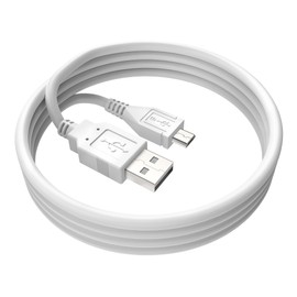 FITE ON 3.3ft White Micro USB Data/Charging Cable Cord Lead Compatible with S SGH-i9000, GT-i8258 GT-i8268 Mobile Smart Phone