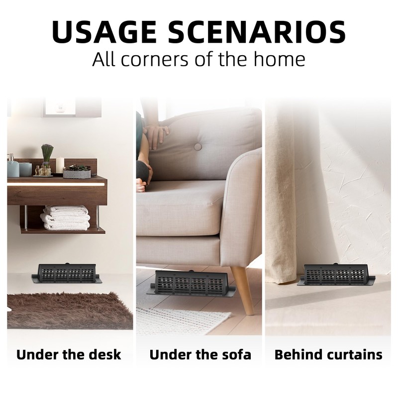 2-in-1 Vent Deflectors & Floor Vent Covers, Adjustable Floor Register