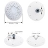 19Cm Round ABS Silicon Rubber Screwed Design Rainfall Top Shower