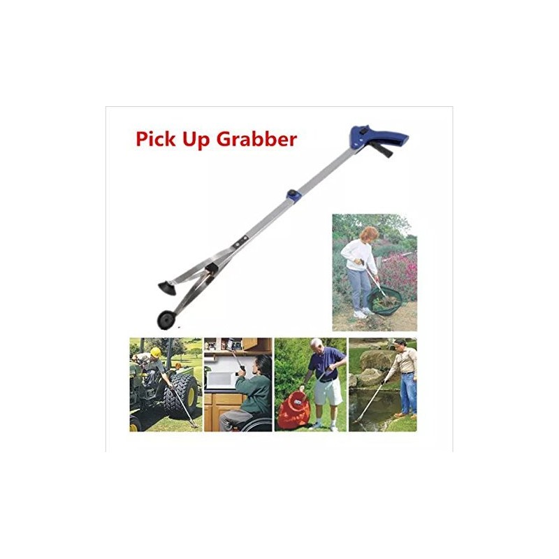 [New Version] 2 Pack Foldable Reacher Grabber Tool, Long 32"