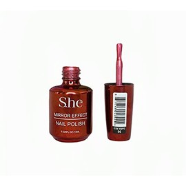 S.he Mirror Effect Nail Polish (06 Dark Red)
