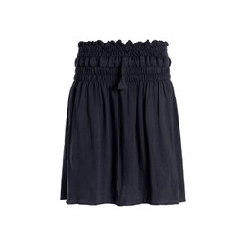 Vishes Short basic women's skirt, one size fits all, 34-46, handmade from 100% cotton, skirt with stretch waistband, ideal for warm and cold months, sustainable alternative clothing, black