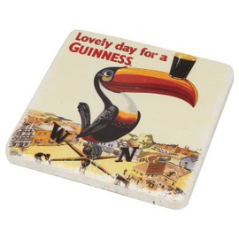 Guinness Stone Effect Coaster - Toucan Design