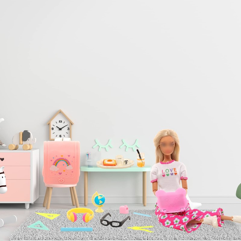 Festfun Doll Accessories Bag Laptop Tablet Phone Headset Accessories for