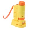 Handheld Microscope Yellow Comfortable Square Handle LED Light Pocket Microscope