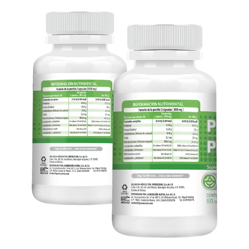 Healthaddiction Pack Probióticos Prebióticos Cepas Billones Ufc Suplemento Alimenticio Fos