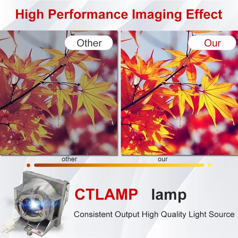CTLAMP A+ Quality RLC-124 Replacement Projector Lamp Bulb with Housing