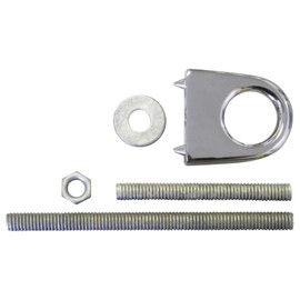 SeaSense Bow Eye (Cadmium Plated, Zamak, 3- Inch), white