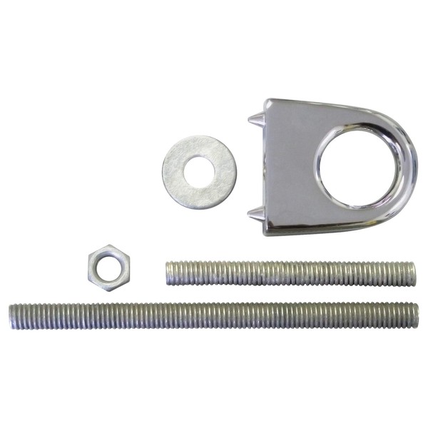 SeaSense Bow Eye (Cadmium Plated, Zamak, 3- Inch), white