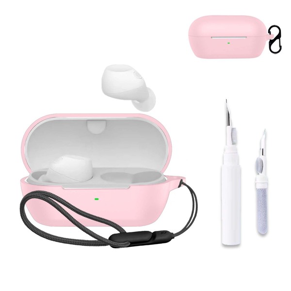 NOUKAJU for Sony WF-C710N Case Cover, Earphone Protective Cover(with Carabiner